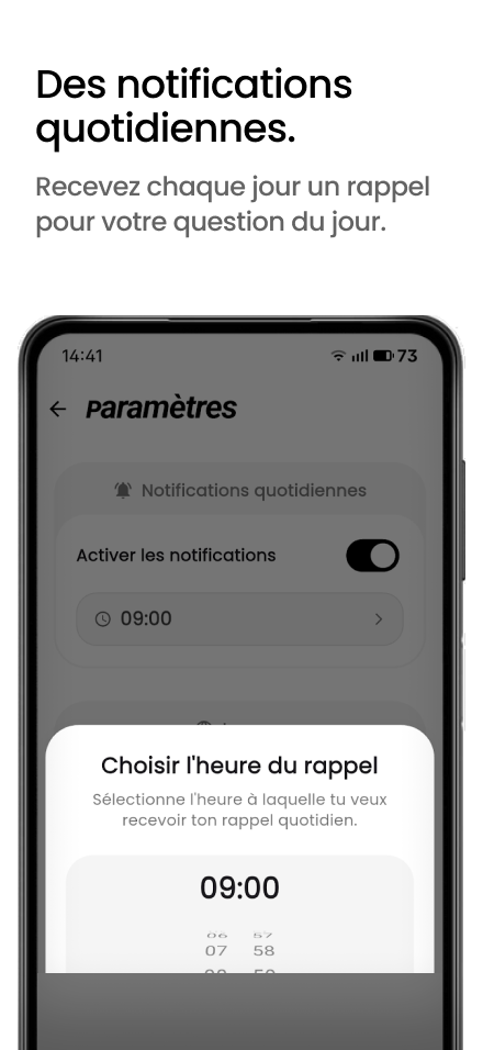 Notifications quotidiennes